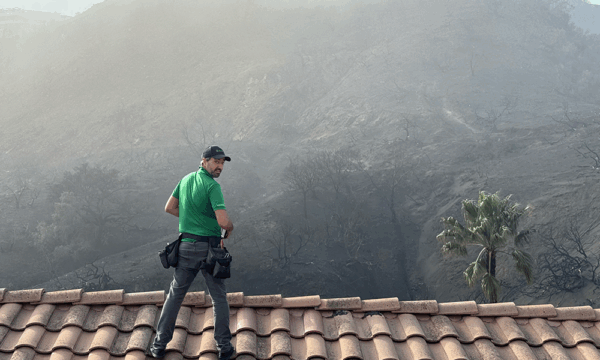 SeekNow field professional working amid difficult weather conditions
